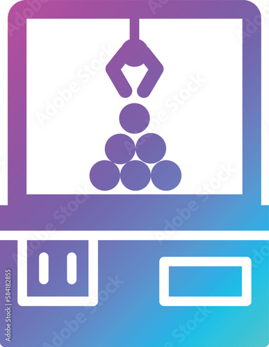 Crane machine Vector Icon Design Illustration