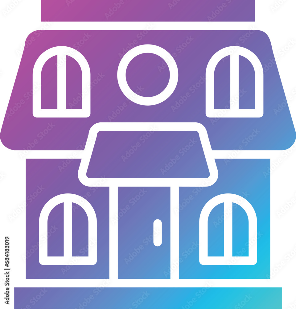 Doll house Vector Icon Design Illustration Doll house Vector Icon Design Illustration