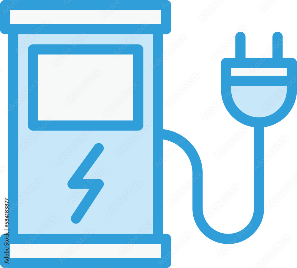 Charging station Vector Icon Design Illustration Charging station Vector Icon Design Illustration