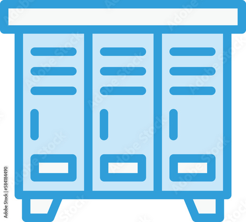 Locker Vector Icon Design Illustration