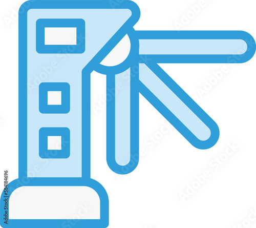 Turnstiles Vector Icon Design Illustration