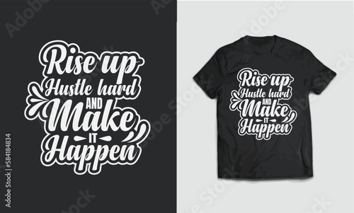 Typography t-shirt design vector template