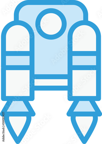 Jetpack Vector Icon Design Illustration