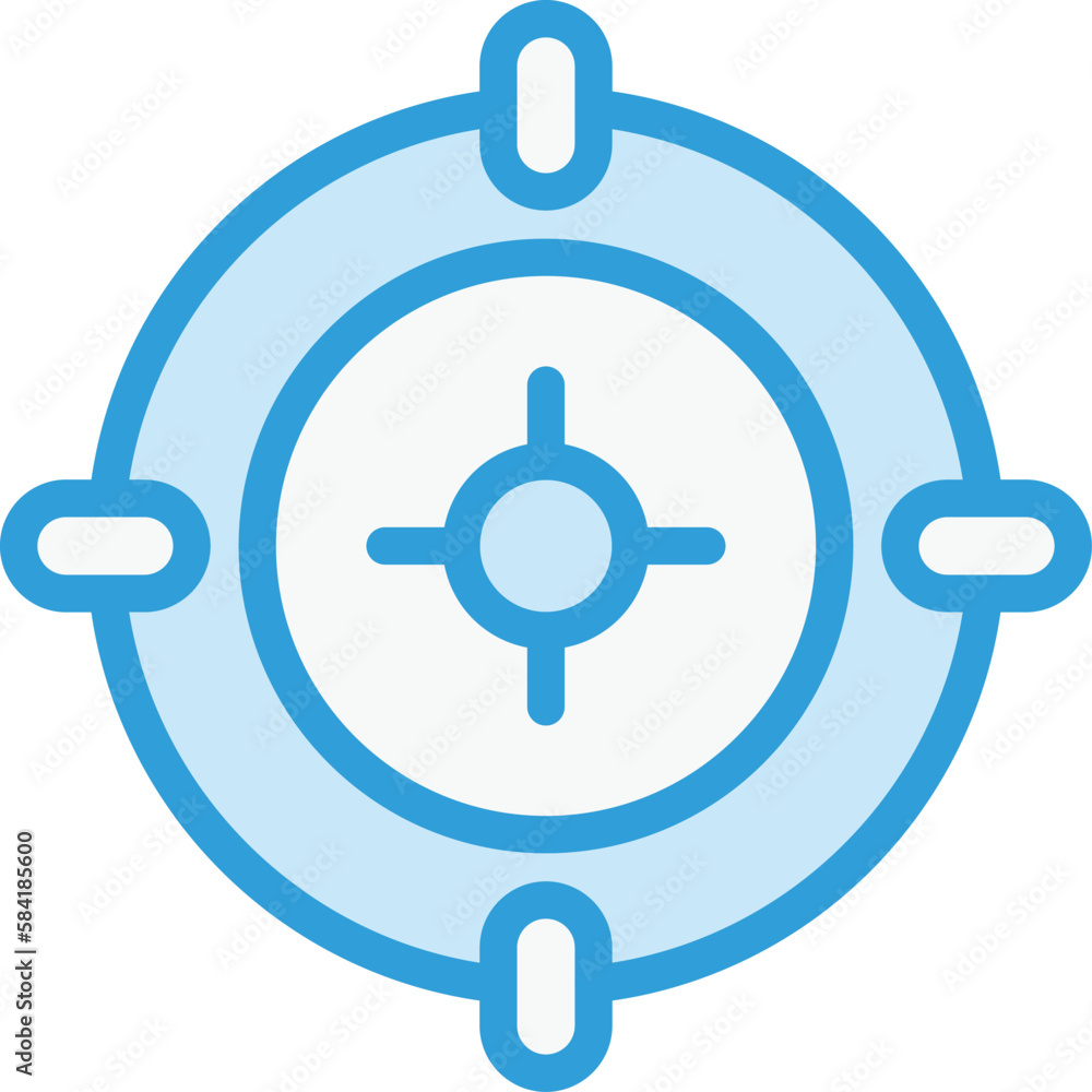 Aim Vector Icon Design Illustration Aim Vector Icon Design Illustration
