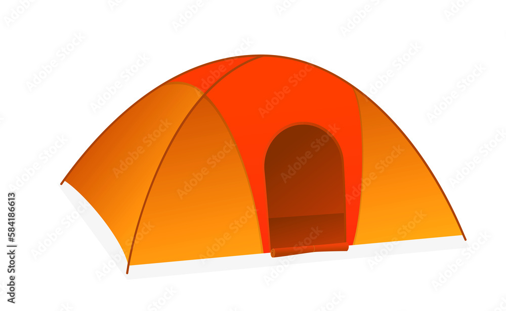 set of camping tent outdoor isolated- 3d illustration set of camping tent outdoor isolated- 3d illustration