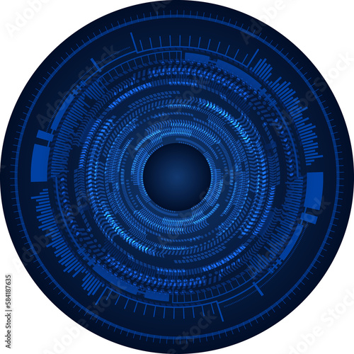  eye cyber circuit future technology concept background