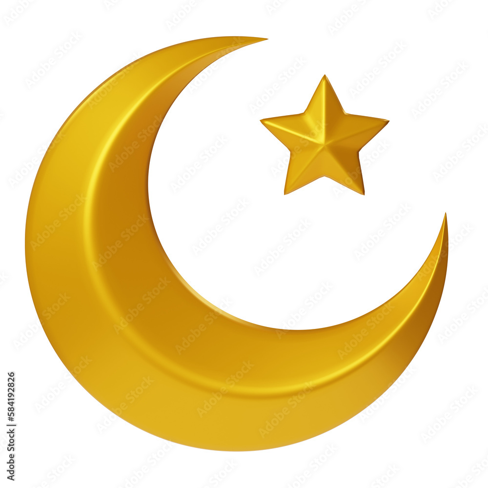 3d illustration of half moon and star ramadan icon for ramadan kareem islamic decoration theme creative user interface design web ideas 3d illustration of half moon and star ramadan icon for ramadan kareem islamic decoration theme creative user interface design web ideas