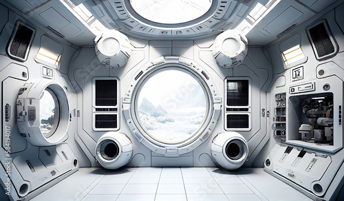 Fototapeta Naklejka Na Ścianę i Meble -  interior of a spacecraft