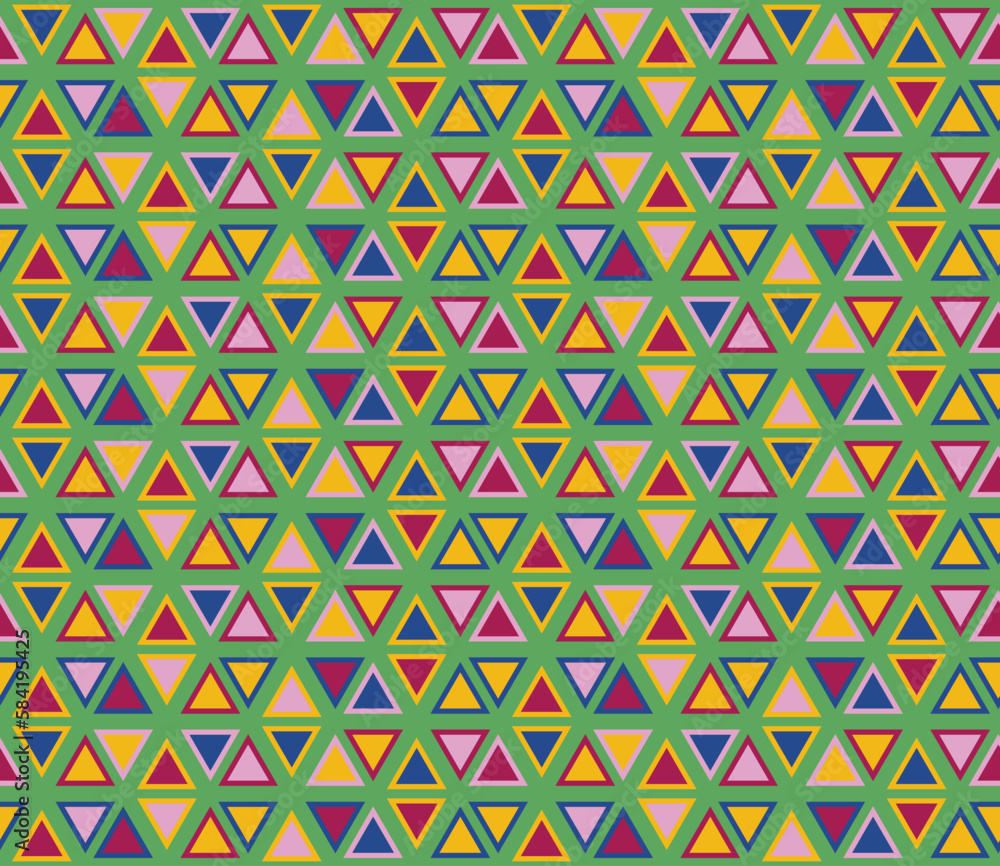 Retro geometric vector seamless pattern. Retro geometric vector seamless pattern.