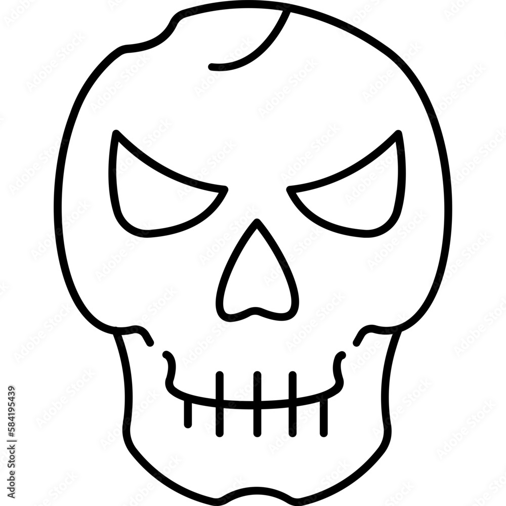 Cranial bones Trendy Color Vector Icon which can easily modify or edit

