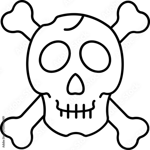 Cranial bones Trendy Color Vector Icon which can easily modify or edit

