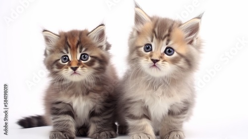 Wallpaper Mural Beautiful cute kittens. A Portrait inquisitive little cats. Torontodigital.ca