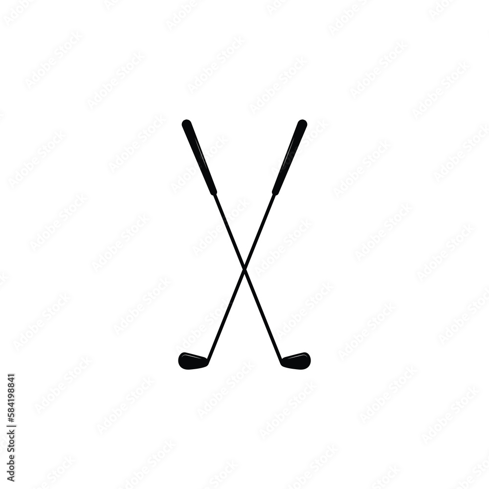 Golf sick icon isolated vector graphics Golf sick icon isolated vector graphics