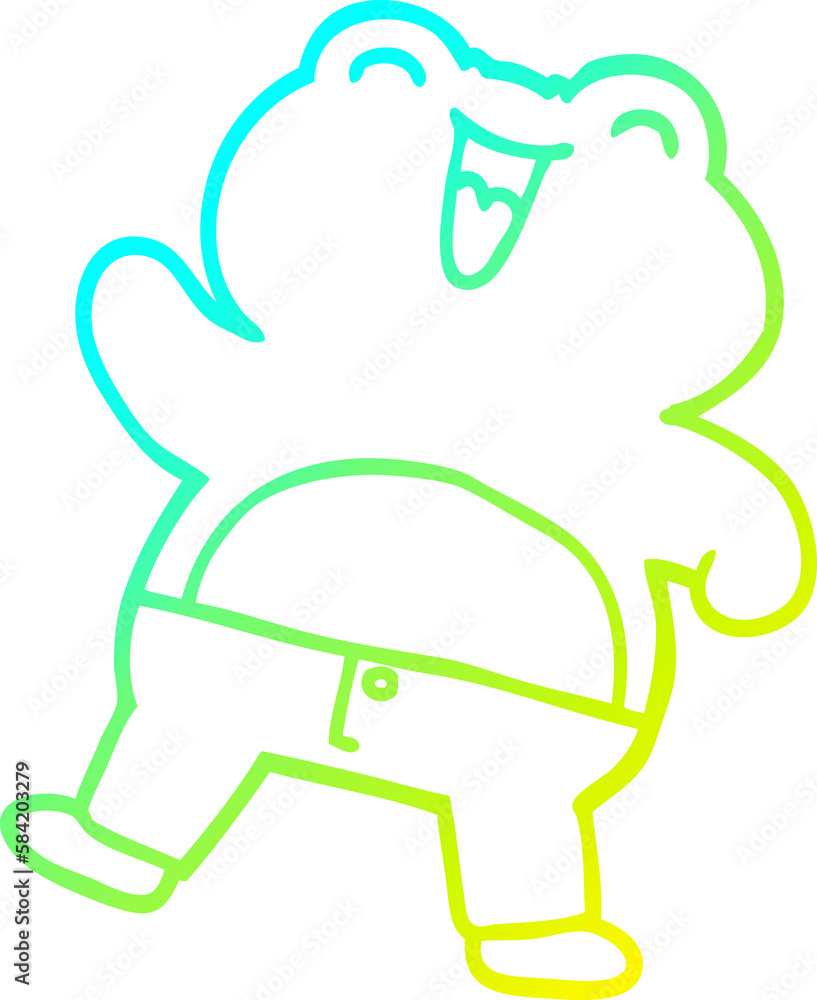 cold gradient line drawing cartoon frog cold gradient line drawing cartoon frog