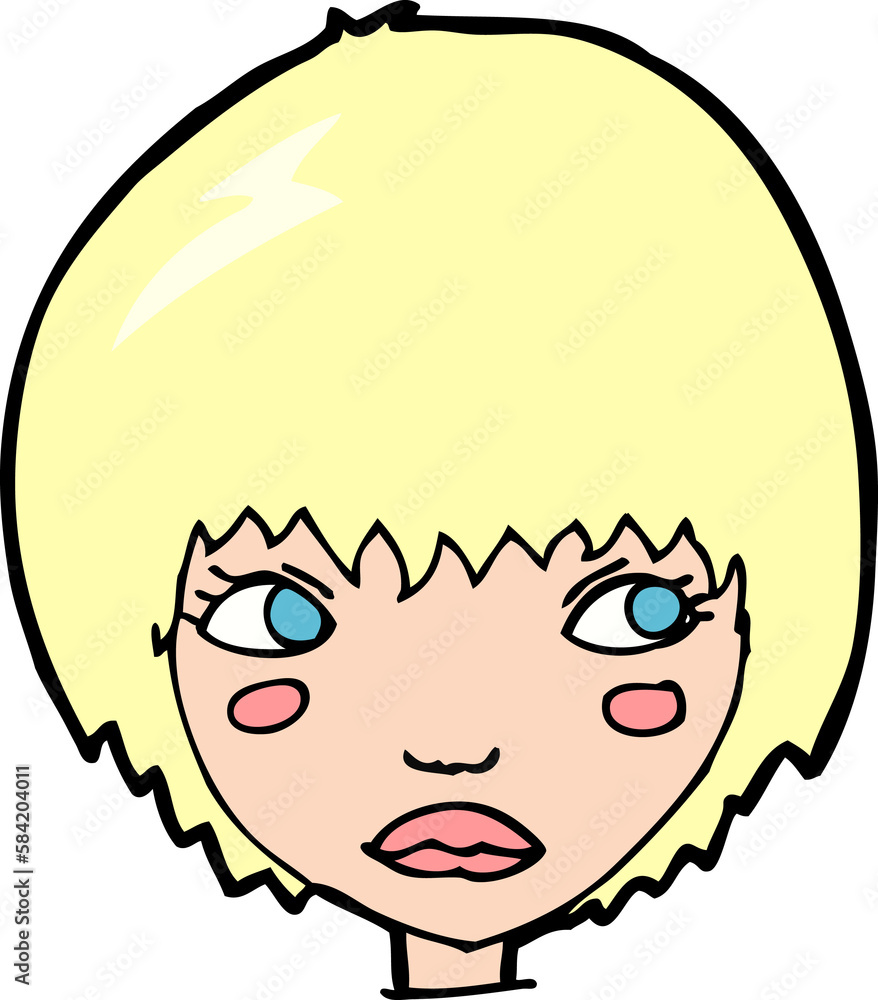 cartoon unhappy girl cartoon unhappy girl