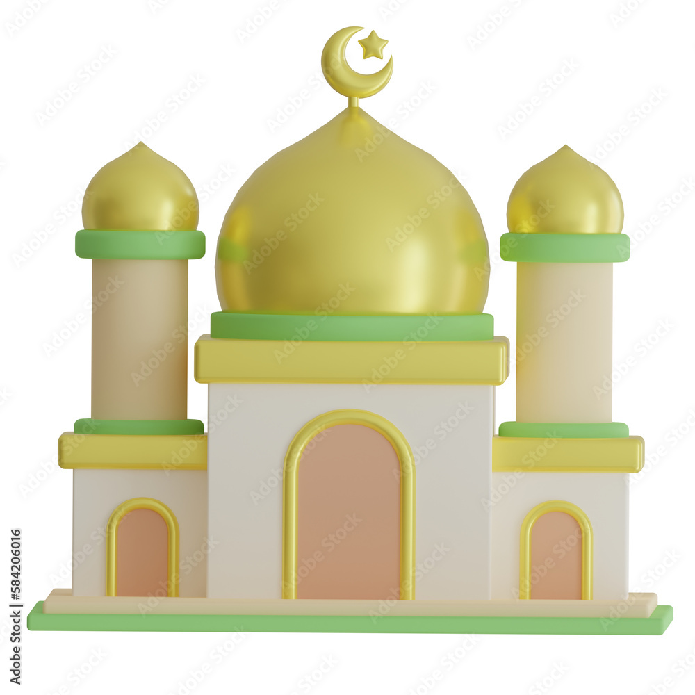mosque 3d illustration mosque 3d illustration