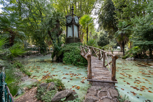 Photography Rome, Italy - September 16, 2021: Villa Borghese inner area