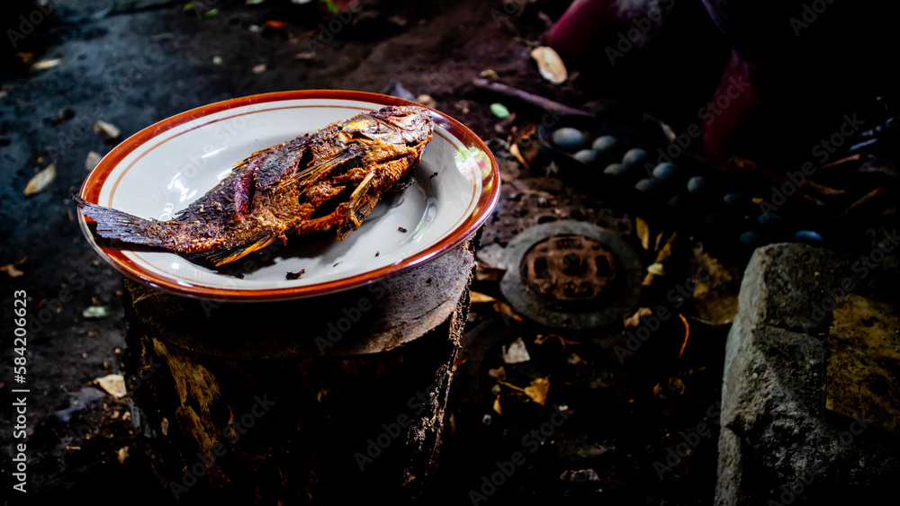 delicious and tasty fried tilapia