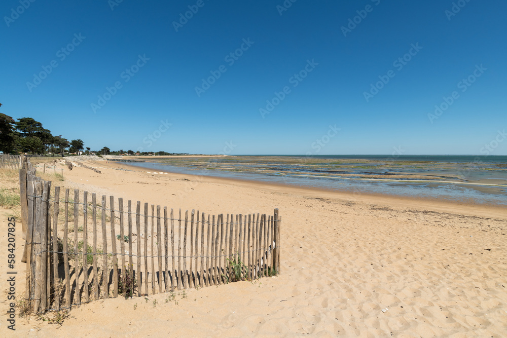 Ile d’Oléron (Charente-Maritime, France), la plage de Fort Royer
