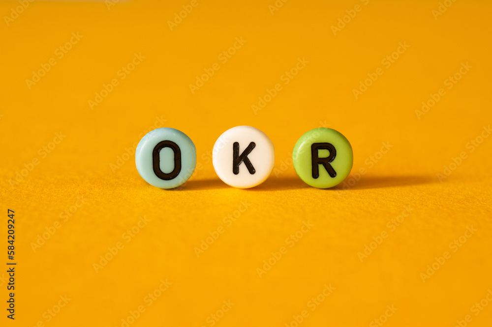 Okr - Objectives and Key Results,word concept Okr - Objectives and Key Results,word concept