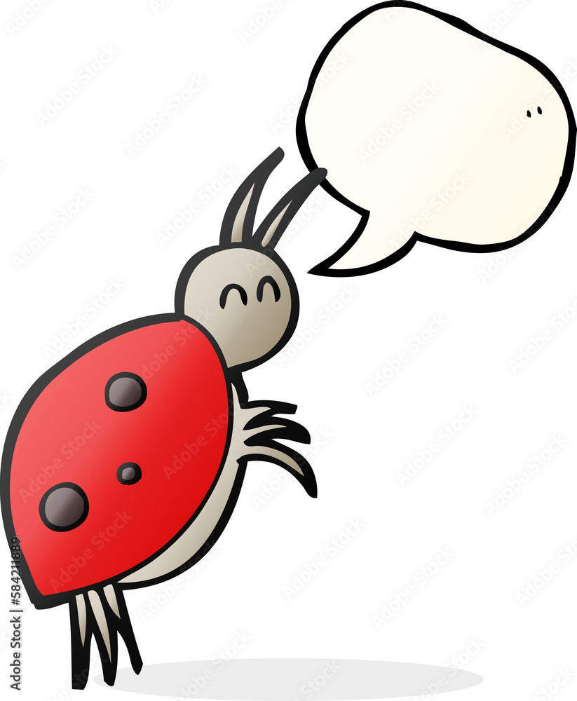 speech bubble cartoon ladybug speech bubble cartoon ladybug