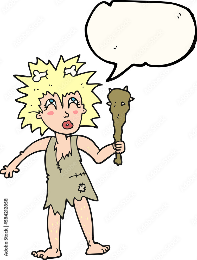 speech bubble cartoon cave woman speech bubble cartoon cave woman