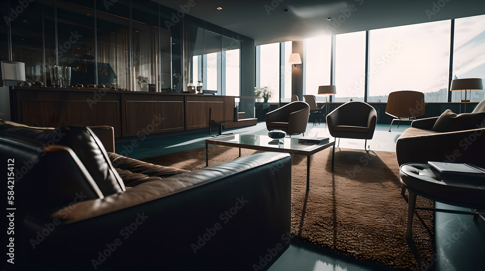 Modern comfy bright lounge (ai generated) Modern comfy bright lounge (ai generated)