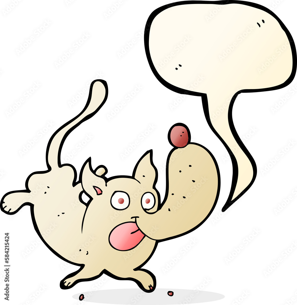 cartoon funny dog with speech bubble cartoon funny dog with speech bubble