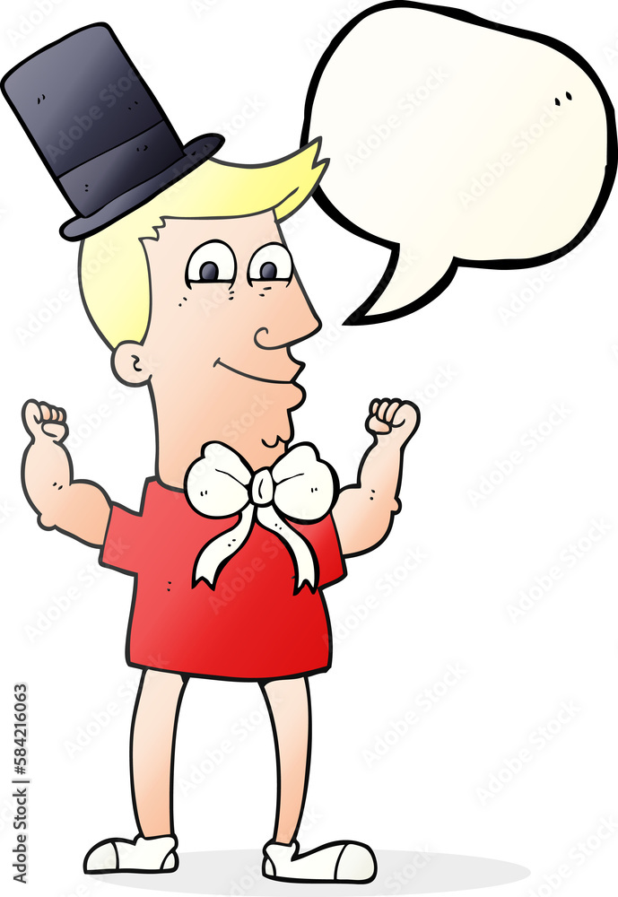 speech bubble cartoon celebrating man speech bubble cartoon celebrating man
