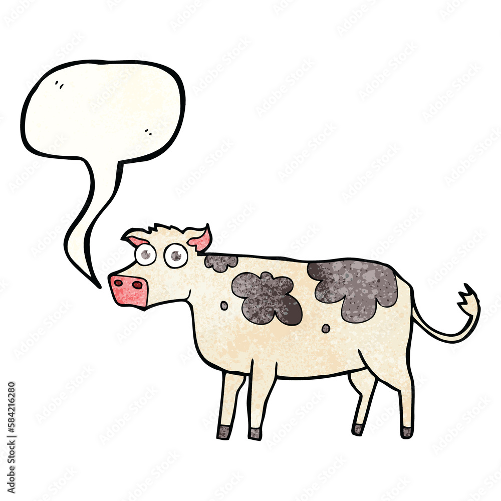 speech bubble textured cartoon cow speech bubble textured cartoon cow
