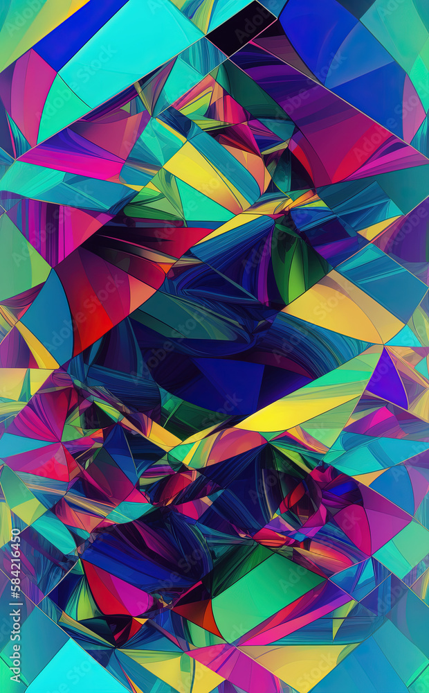 Abstract mosaic, digital art Abstract mosaic, digital art