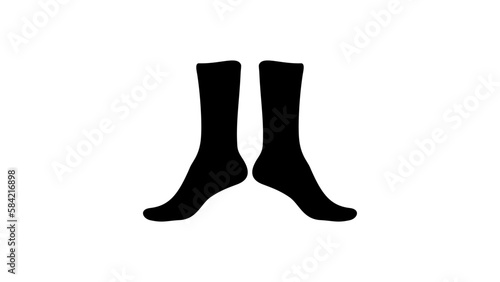 Socks silhouette