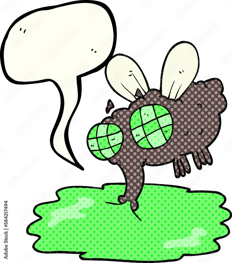 comic book speech bubble cartoon gross fly comic book speech bubble cartoon gross fly