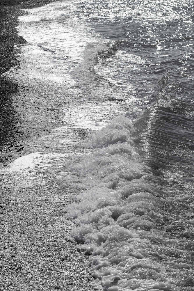 Waves on the seashore, nature. Waves on the seashore, nature.
