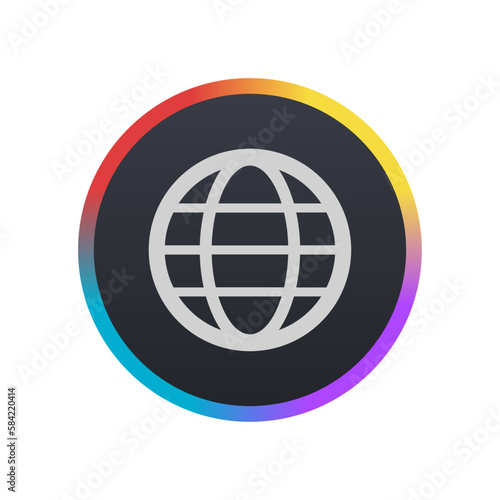 Globe - Pictogram  icon  