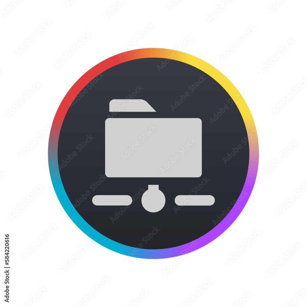 Folder Sharing - Pictogram (icon) Folder Sharing - Pictogram (icon)