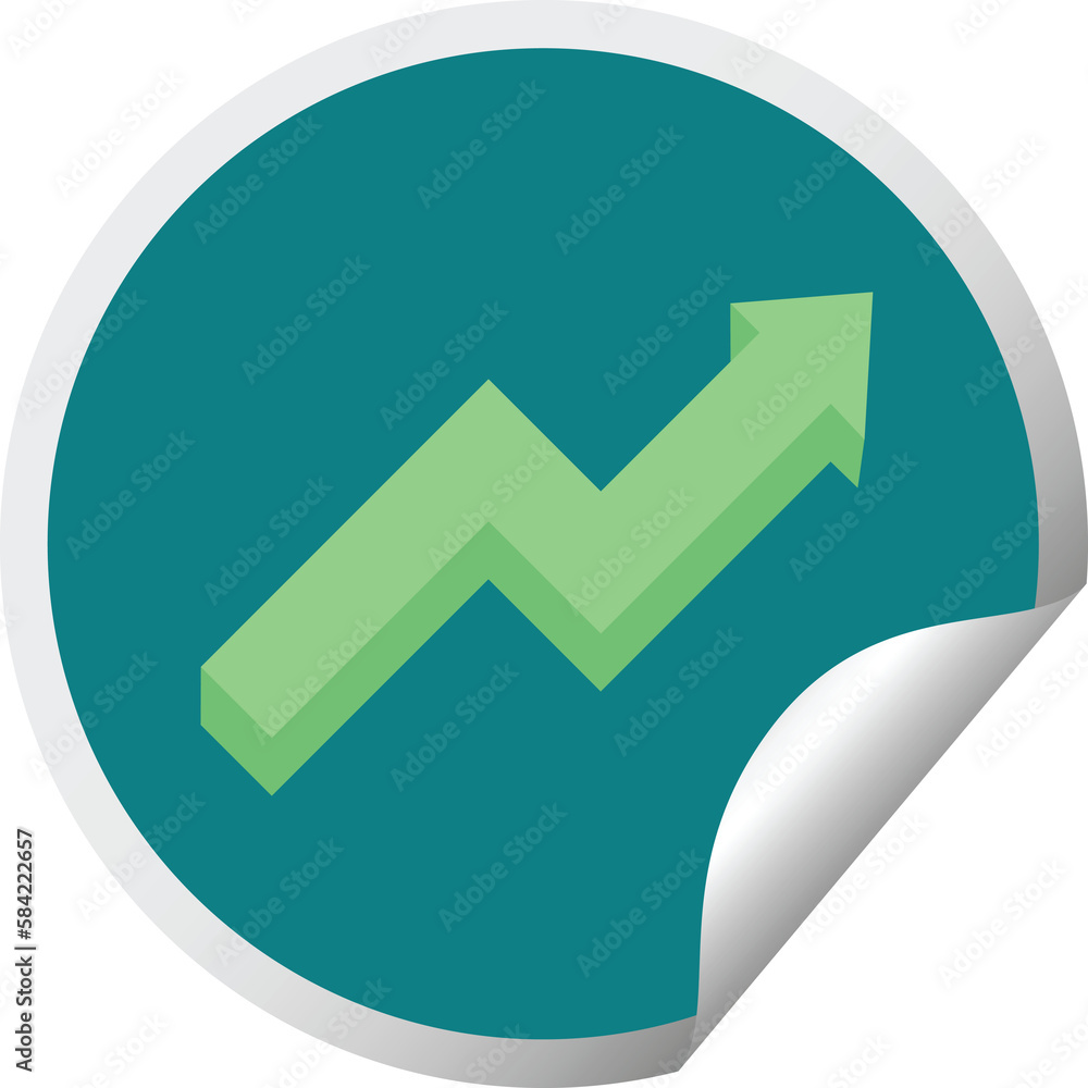 performance arrow graphic circular sticker performance arrow graphic circular sticker