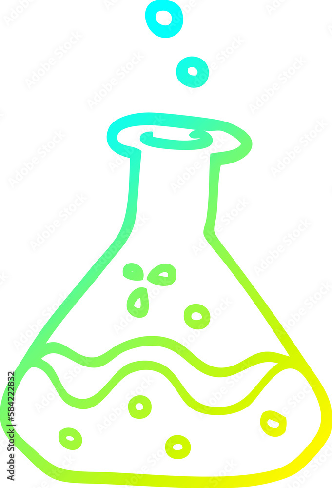 cold gradient line drawing cartoon science experiment cold gradient line drawing cartoon science experiment