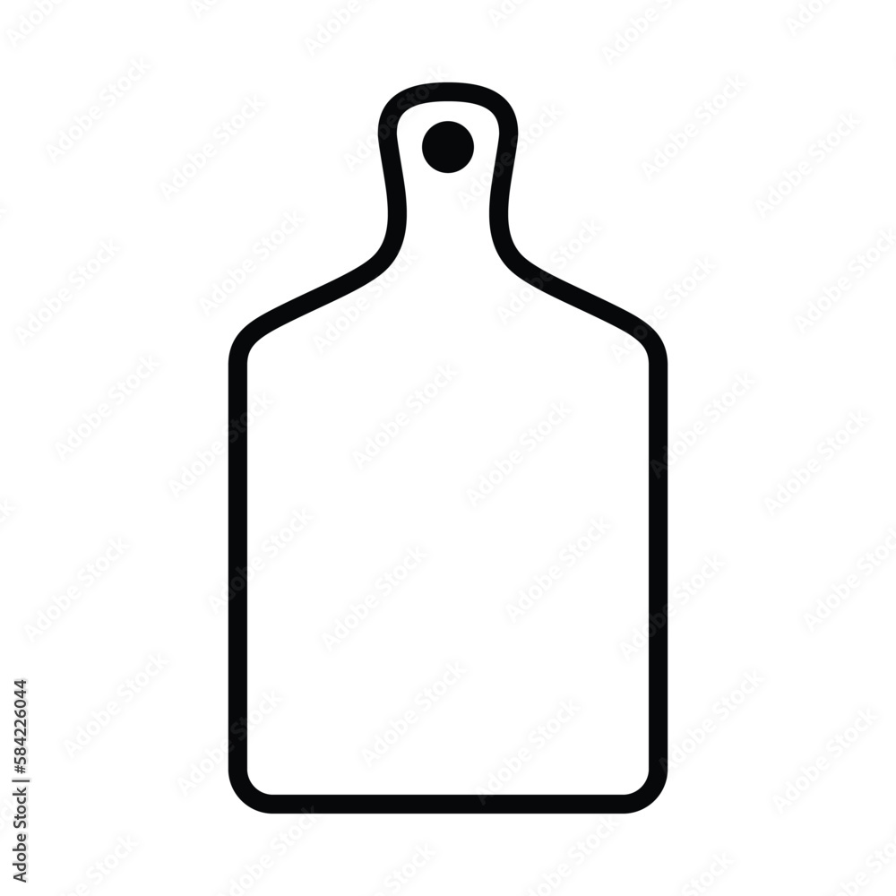Cutting board icon vector design template Cutting board icon vector design template