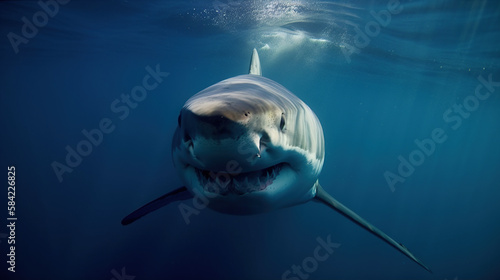 Great White Shark, Generative AI, Illustration