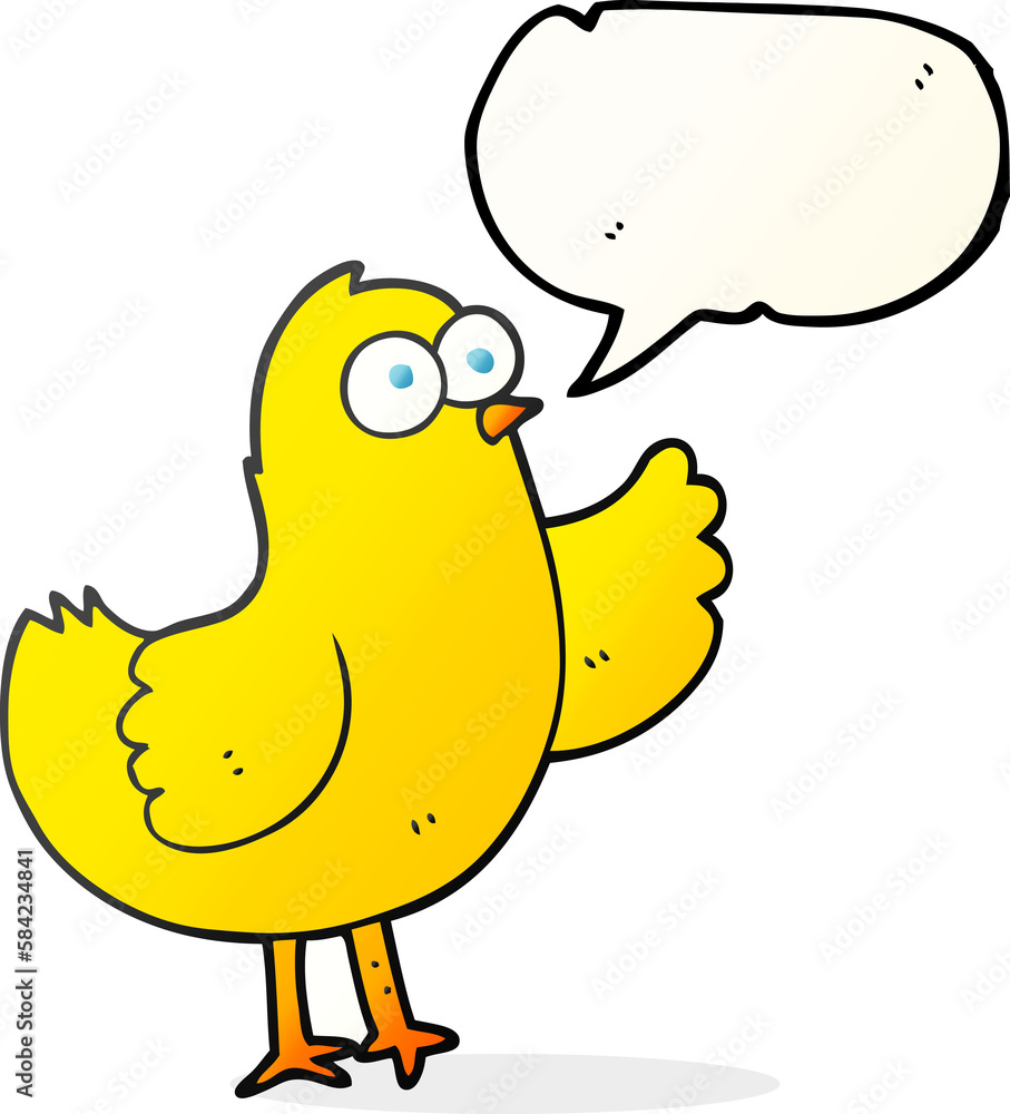 speech bubble cartoon bird speech bubble cartoon bird