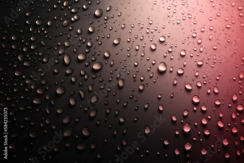 Pink Beige With Drops On Black Gradient Background . Generative AI