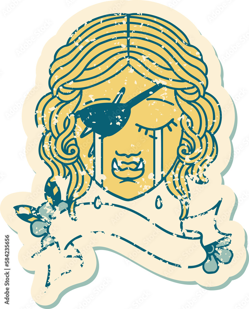 crying orc rogue character face illustration crying orc rogue character face illustration