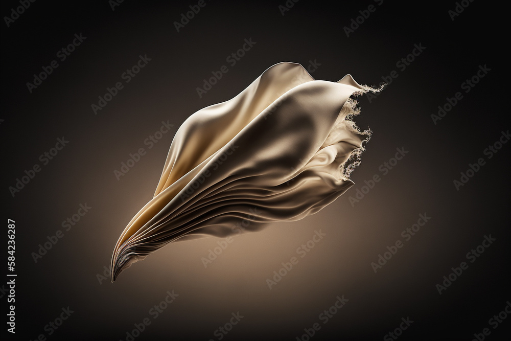 Naklejka premium Elegant fashion flying satin silk cloth design for product display. Illustration