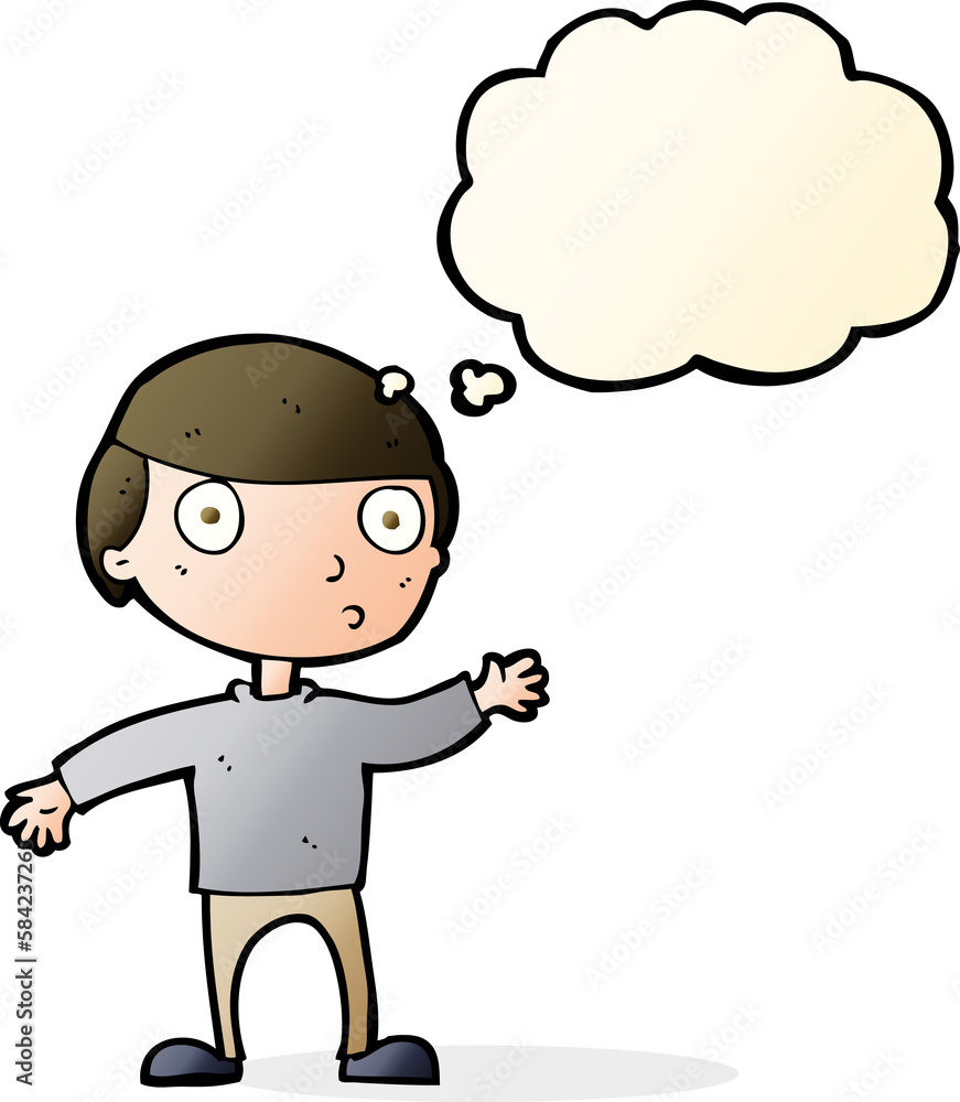 cartoon waving man with thought bubble cartoon waving man with thought bubble