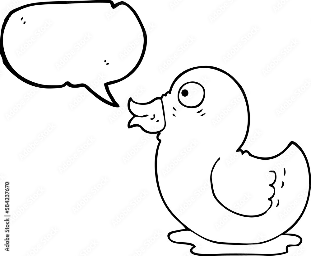 speech bubble cartoon rubber duck speech bubble cartoon rubber duck