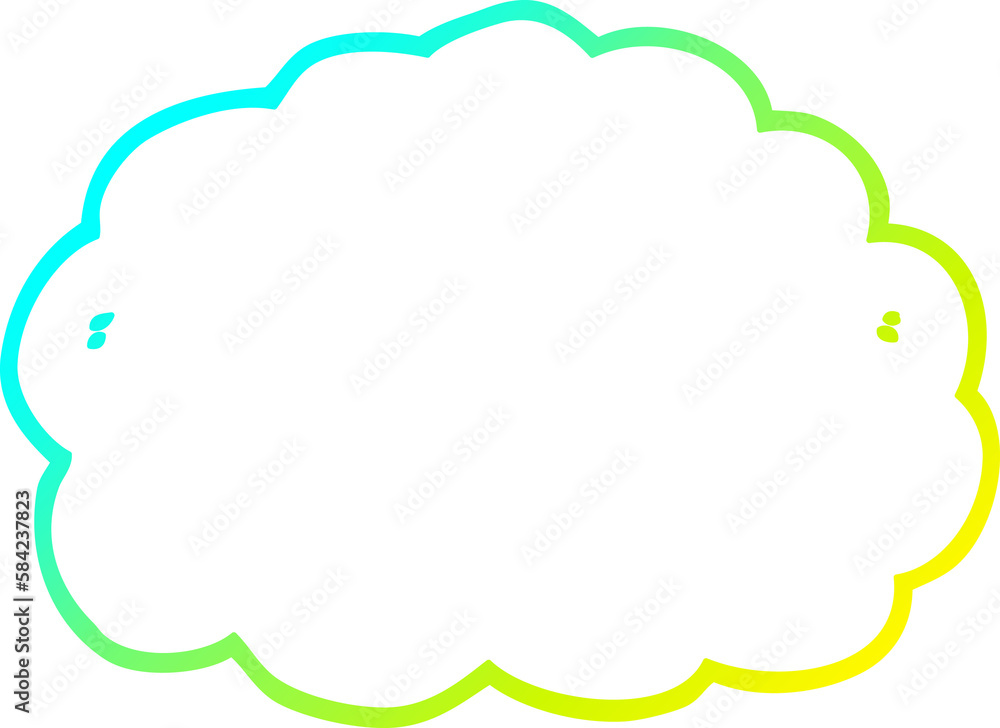 cold gradient line drawing cartoon cloud cold gradient line drawing cartoon cloud