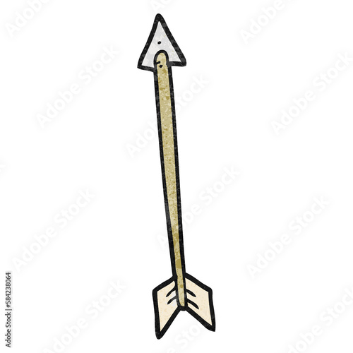textured cartoon arrow