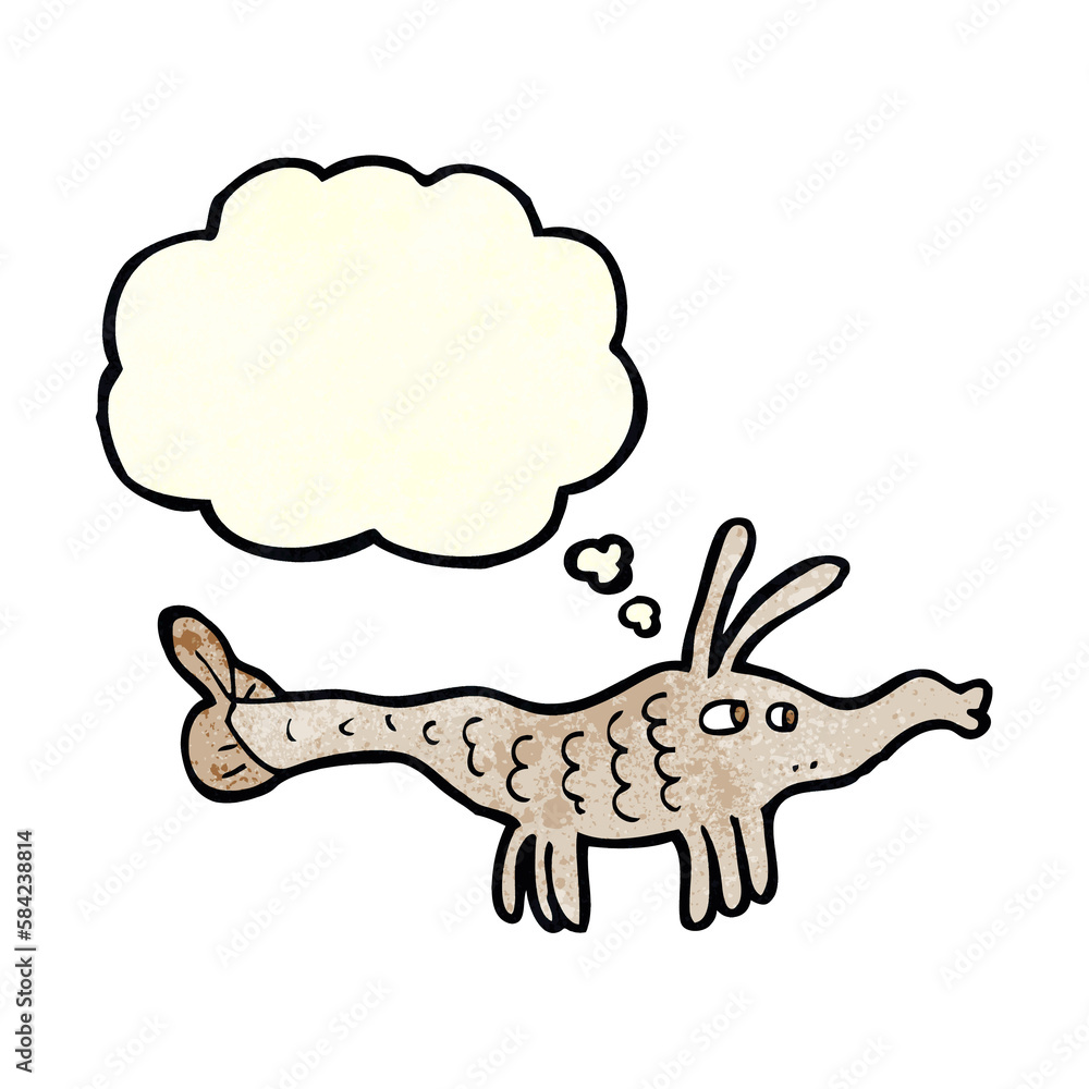 cartoon shrimp with thought bubble cartoon shrimp with thought bubble