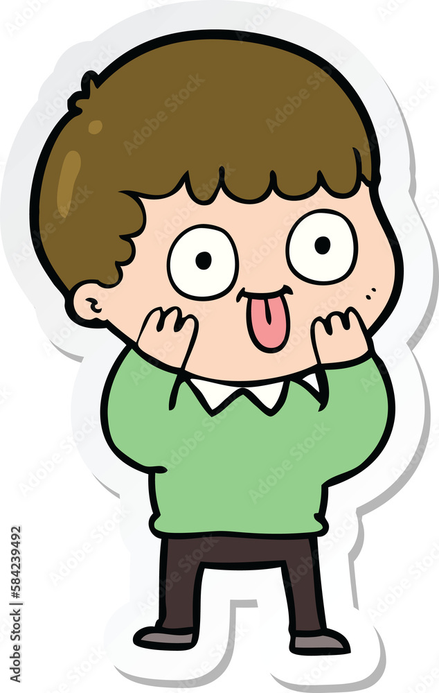 custom made wallpaper toronto digitalsticker of a cartoon man staring